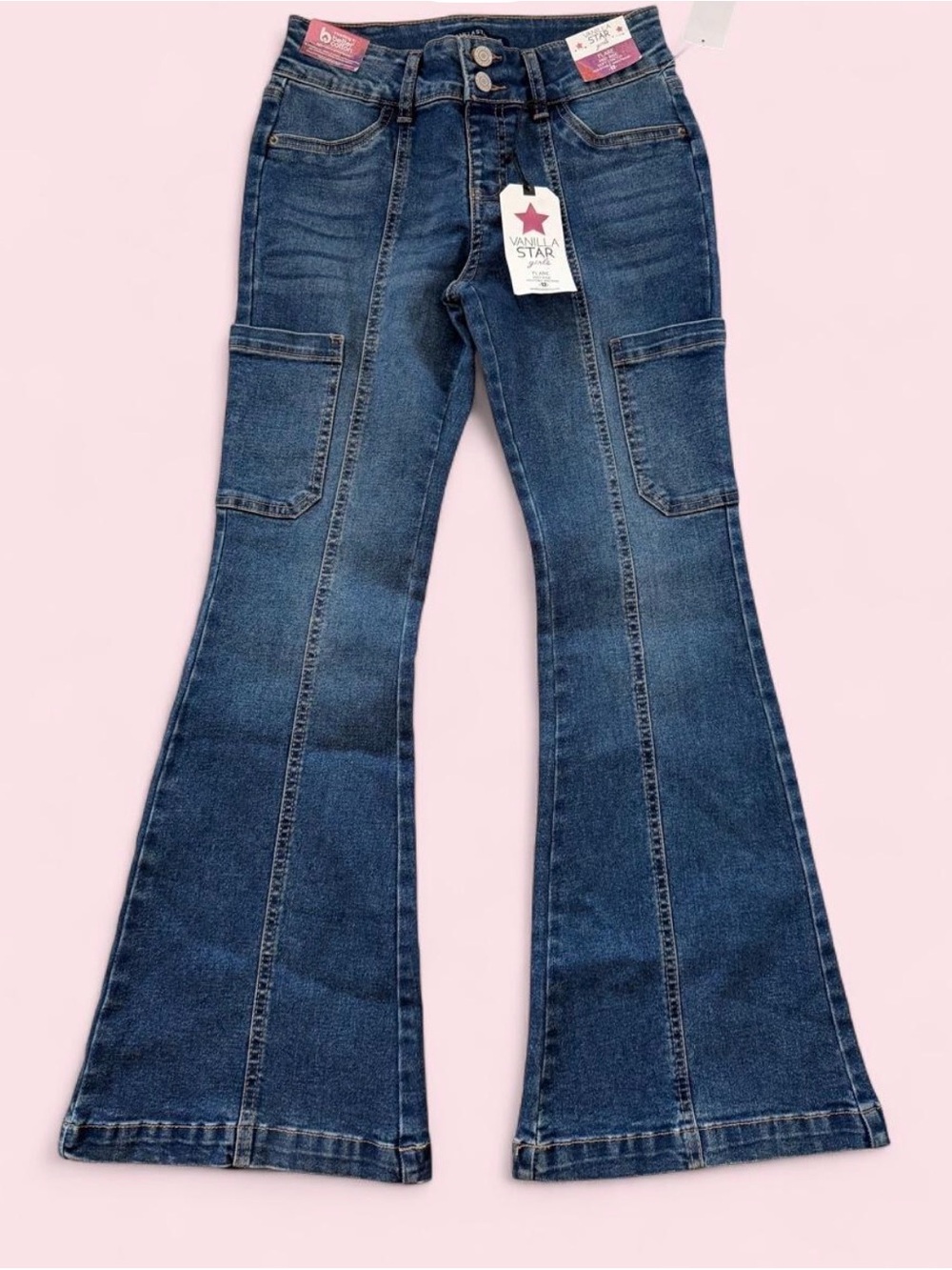 Kids Vanilla Star flared mid rise jeans